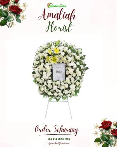 Krans Bunga Duka Cita di Pekutatan